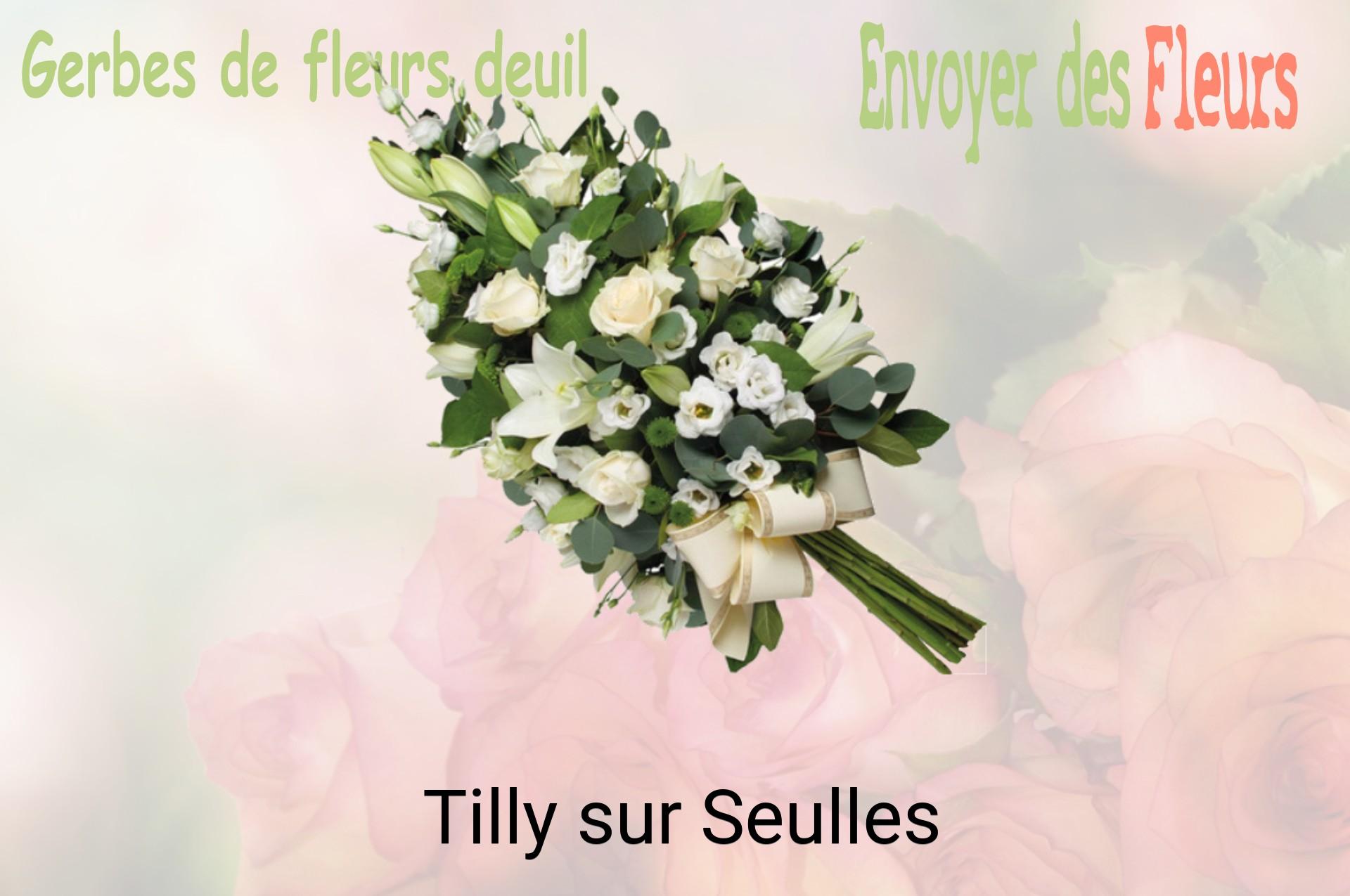 Gerbe de fleurs de deuil livrée à Tilly-sur-Seulles